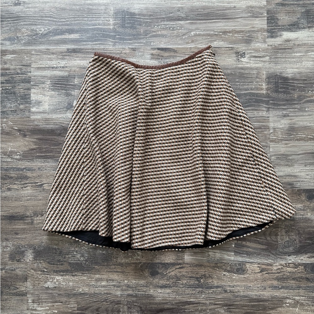 Prada SS14 Houndstooth Midi Skirt